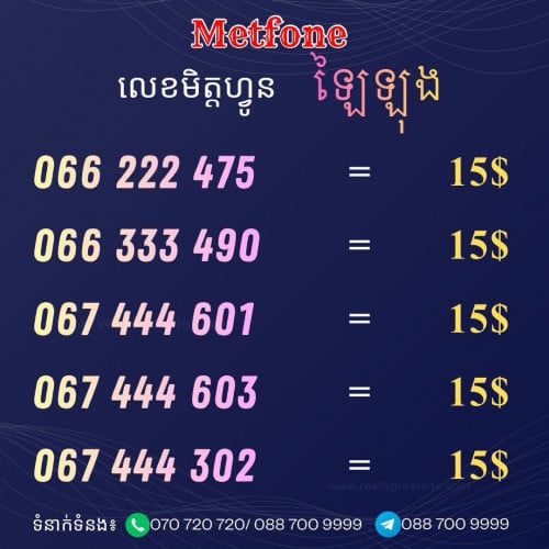 លេខមិត្តហ្វូនលក់ឡៃឡុង (👉ទាក់ទង☎️0887009999)