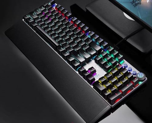 AULA Gaming mechanical keyboard Modal:F2088 (RGB backlit version with wrist rest)