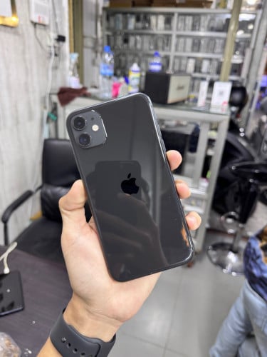 iPhone 11 128G Sim2 eSIM សានុំស្រុីនណែន សឹកថាច់មុខ