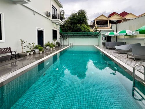 Modern 3 Bedrooms Villa Available for Rent in Sen Sok Area-Swimming Pool.