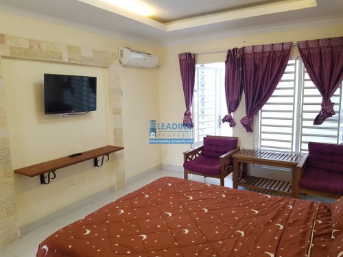 N341 | Furnished Studio Apartment For Rent With Private Balcony in BKK3 For Rent