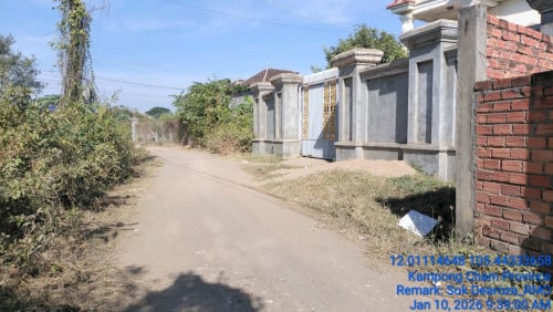 ដីផ្ទះលក់បន្ទាន់ ក្បាលដី២៤ម៉ែត្រ តម្លៃអាចចរចារបានតិចតួចបន្ថែមទៀត