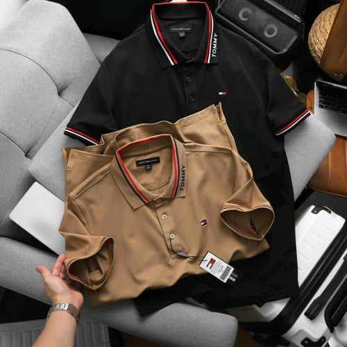 ម៉ូតថ្មី អាវយឺតកបើក ប្រេន Tommy មាន5ពណ៏ដូចរូបSize M L XL XXL 3XL