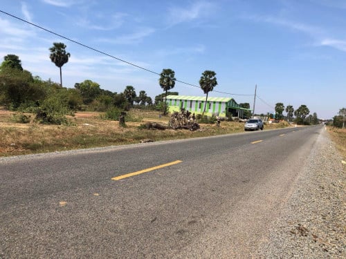 ✅ដីលក់ជាប់ផ្លូវកៅស៊ូ ខេត្តកំពង់ស្ពឺ