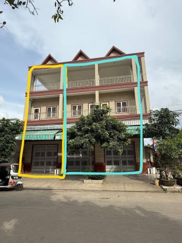 🏡ទំហំផ្ទះ 1ល្វែង 4.3x18- ចំនួនបន្ទប់ 3- បន្ទប់ទឹក 3- តម្លៃ 350$