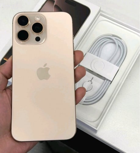 16 Pro Max ស្អាតដូចថ្មី99% ថ្ម100 នៅធានា4ខែ XA 256GB Fullset មានប្រអប់