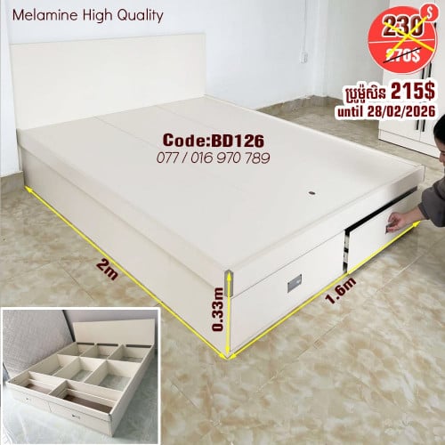 Bed 1.6mx2m High Quality