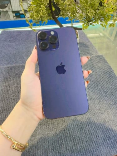 iPhone 14 Pro Max -128g ប្រើ Sim purple color