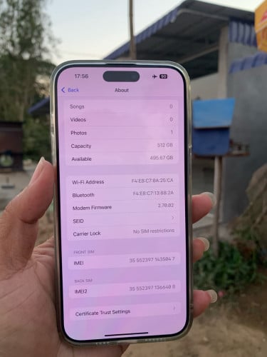 iPhone 15promax ZÀ Sim 2 ណែន