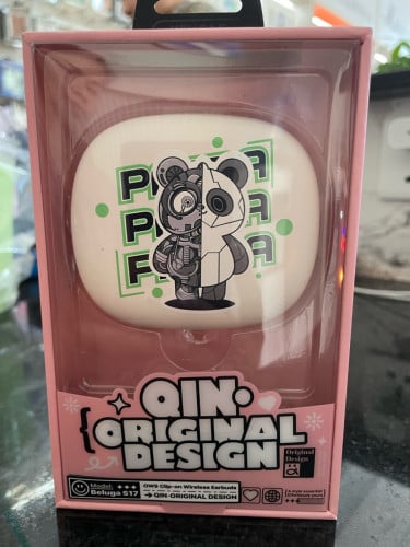 QIN Original Design Beluga S17 OWS Clip-on Wireless Earbuds.