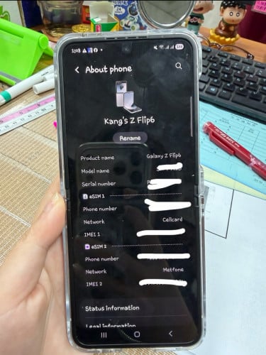 Samsung zflip 6 ក្រុមហ៊ុន សុីម2