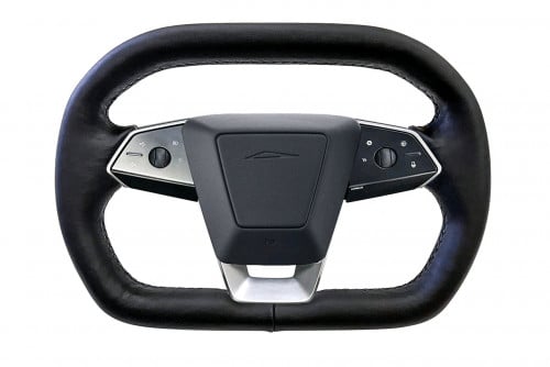 Steering wheel Yoke for Tesla Model-3 Model-Y អាចដំឡើងបានចាប់ពីសេរីឆ្នាំ 2018-2025