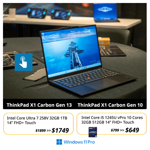 Thinkpad X1 Carbon gen 10 , RAM 32GB touch screen