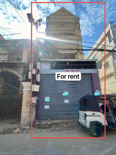 ផ្ទះសម្រាប់ជួល! នៅសំណង់12   | Shop house for rent  at  Somnong 12 market
