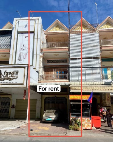 ផ្ទះសម្រាប់ជួល! នៅសង្កាត់ទឹកល្អក់ទីបី ជិតផ្សារសំណង់12   | Shop rent Tek L’ak 3 Somnong 12 market