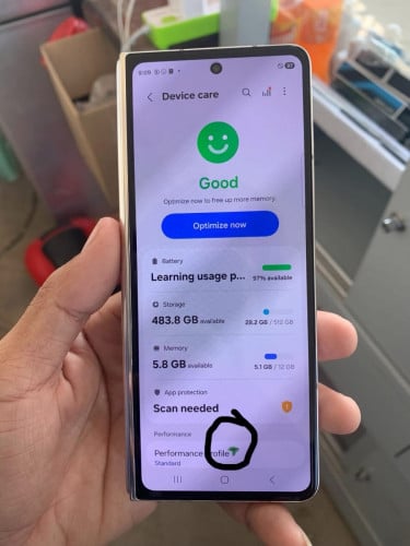 Samsung Galaxy ZFold5/Ram12G/512GB/SIM2+esim98.99%