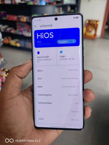 Tecno camon 40 pro sim2 ram8G 256G / 97%