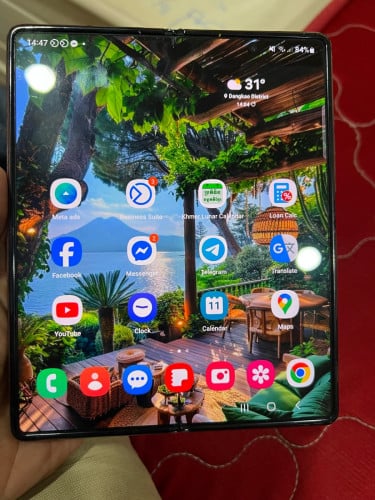 Z Fold2 ក្រុមហ៊ុន 256g ខូចក្រៅ ក្នុងស្អាត សំលេងម្តងឭ ម្តងអត់