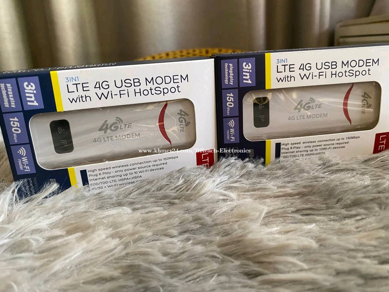 Modem USB 4G ប្រើស៊ីមកាត Support WiFi 150Mbps ភ្ជាប់ប្រើWiFiបាន10ឧបករណ៍ ...