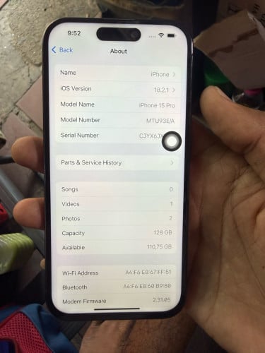 លក់​15pro  256g pass អត់ចេញameaមុខ​ប្រេីបានតែwifiភ្ចាប់ទៅទូរសព្ទ័មួយទៀលេងម៉ាអែ