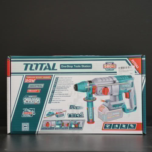 🔨 TOTAL Cordless Rotary Hammer 20V Brushless 26mm (Industrial) (TRHLI20268)