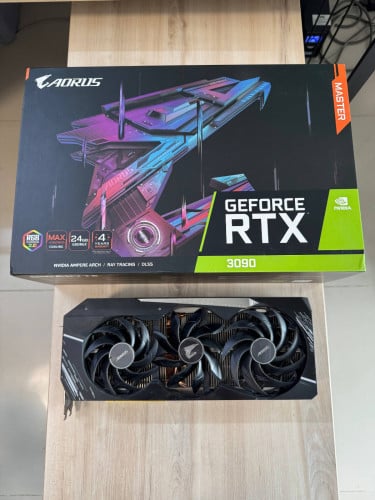 AORUS RTX 3090 24GB MASTER - GPU មួយទឹក [ធានា1ខែ]