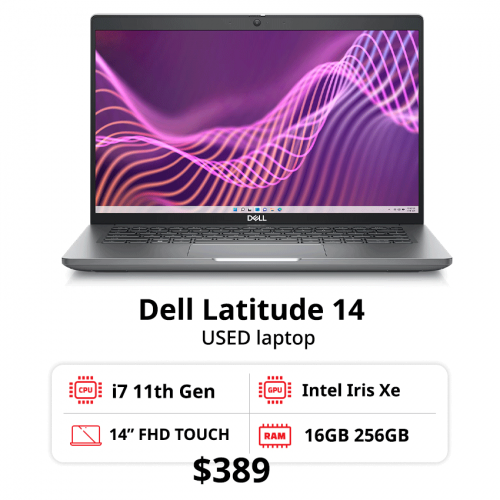 Dell latitude 14 touch , Core i7 16GB 256GB
