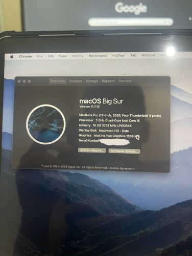 MacBook Pro 13 (2020) i5 Quad / Ram 16G / SSD500G
