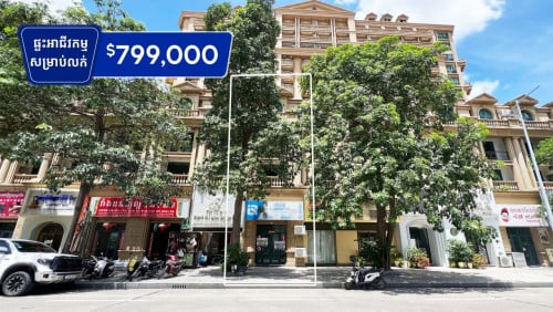 Shophouse for sale at (𝐂𝐢𝐭𝐲 𝐇𝐚𝐥𝐥 kos pich)