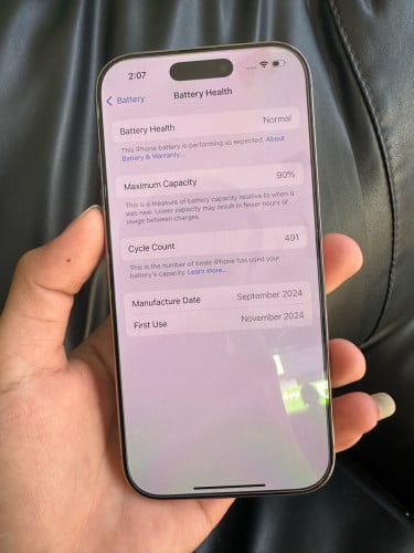 16Pro 128g ZA SIM2 សំណំហ្ស៊ីន ស្ទើរតួតិចៗ ថ្ម90%