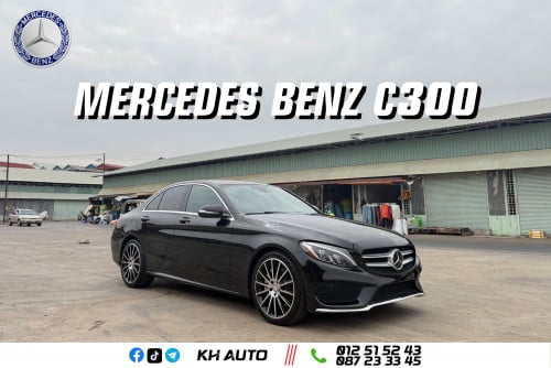 2015 Mercedes-Benz C300 AMG Line 6មុឺនម៉ៃហ្សុីន,គុជ2,មាន Lane Keeping Assist និង​ Steering Assist