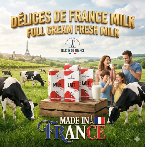 Délices De France(Full Cream Fresh Milk)