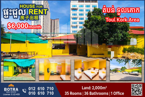 Guesthouse for Rent in Toul Kork Area
