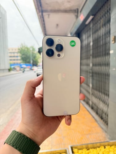 iP14 ProMax 128g ពណ៌មាស ស្អាត99%