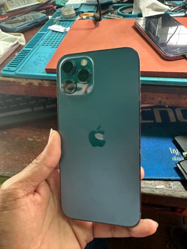 iPhone 12 Pro Max 128G មានស្គេន ប្រវត្តិធ្លាប់ដូរថ្មល្អ ក្រៅពីហ្នឹងសុិនទាំងអស់លក់365$