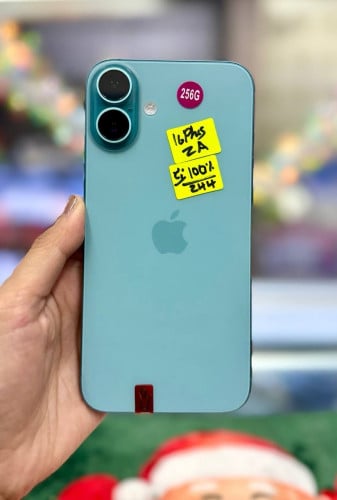 IPhone 16 plus ទំហំផ្ទុក (256G) Model ZA Color Teal តួស្អាត 98.999%