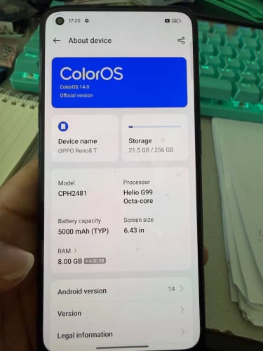 Oppo Reno 8T 8g+256g