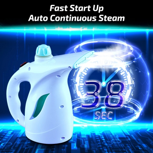 Portable handheld garment steamer suitable for quick "ironing"