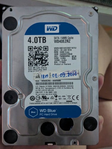 Sell Hard disk WD 4T មួយទឹក 40$