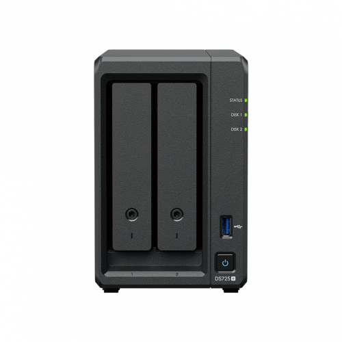 Synology DiskStation DS725+ 2Bays NAS(Up to 7Bays), RAM 4GB(Up to 32GB), Built-in M.2 Drive 2Slots