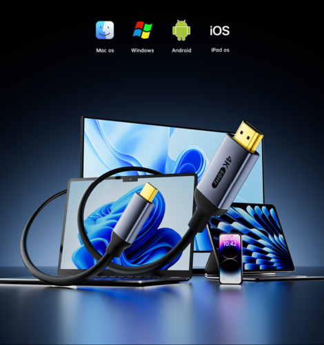 Type C to HDMI type C ទៅ HDMI កម្រិត4K