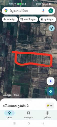 ខាងជេីងស្ពានកំពង់ចក់ដីស្ដិតនៅក្នុងគំរោងអភិវឌ្ឍន៍ទីតាំងល្អអ៊ុំពុកម៉ែយាយតាទិញទុកយកចំនេញ