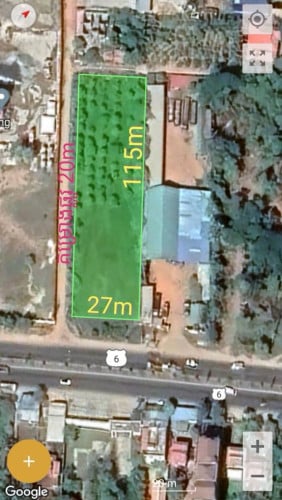 ដីលក់លើផ្លូវជាតិ ៦អា បាក់ខែង