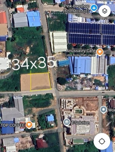 ដីកែងនៅភ្នំពេញថ្មី ជិតសណ្ឋាគារ ឌីវិត