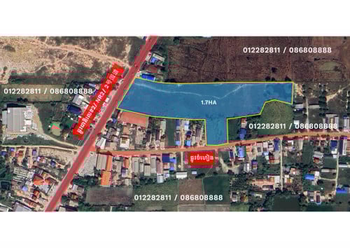 ដីលើផ្លូវជាតិលេខ២ស្រុកបាទីសម្រាប់លក់ ឬ ជួល