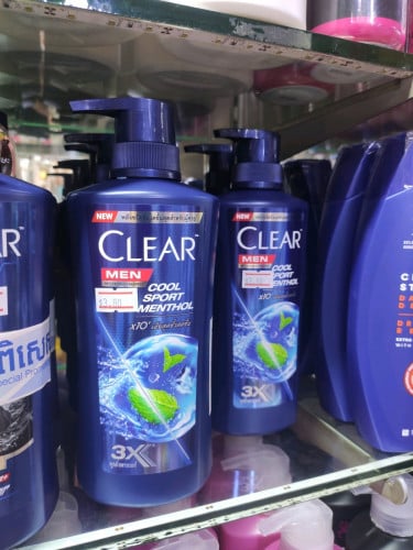 សាប៊ូកក់សក់ Clear Men Cool Sport Menthol 390ml