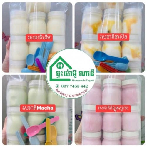 យ៉ាអួ Yogurt ធ្វើខ្លួនឯង