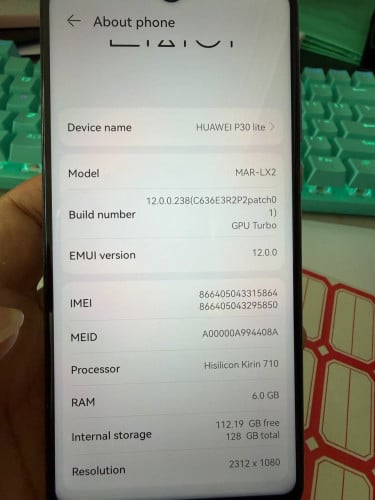 Huawei P30 Lite 6g+128g