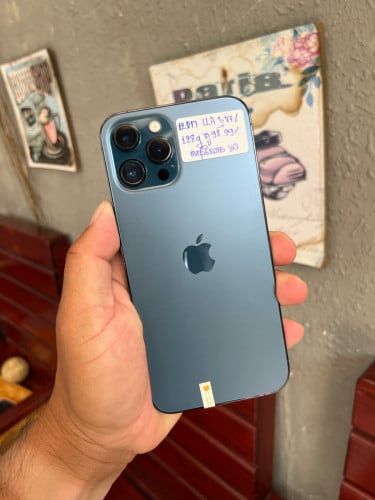 iphone  12 pro max 128G  LL  សានុំណែន​ ថ្ម87% ​ 3xx$ ទន់ៗ