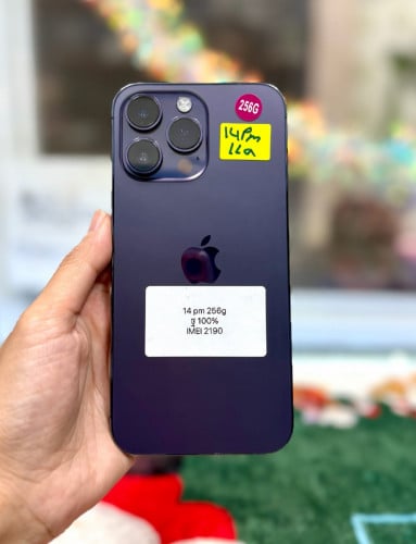 IPhone 14 Pro Max ទំហំផ្ទុក (256G) តួស្អាត 98.999% Model LLA